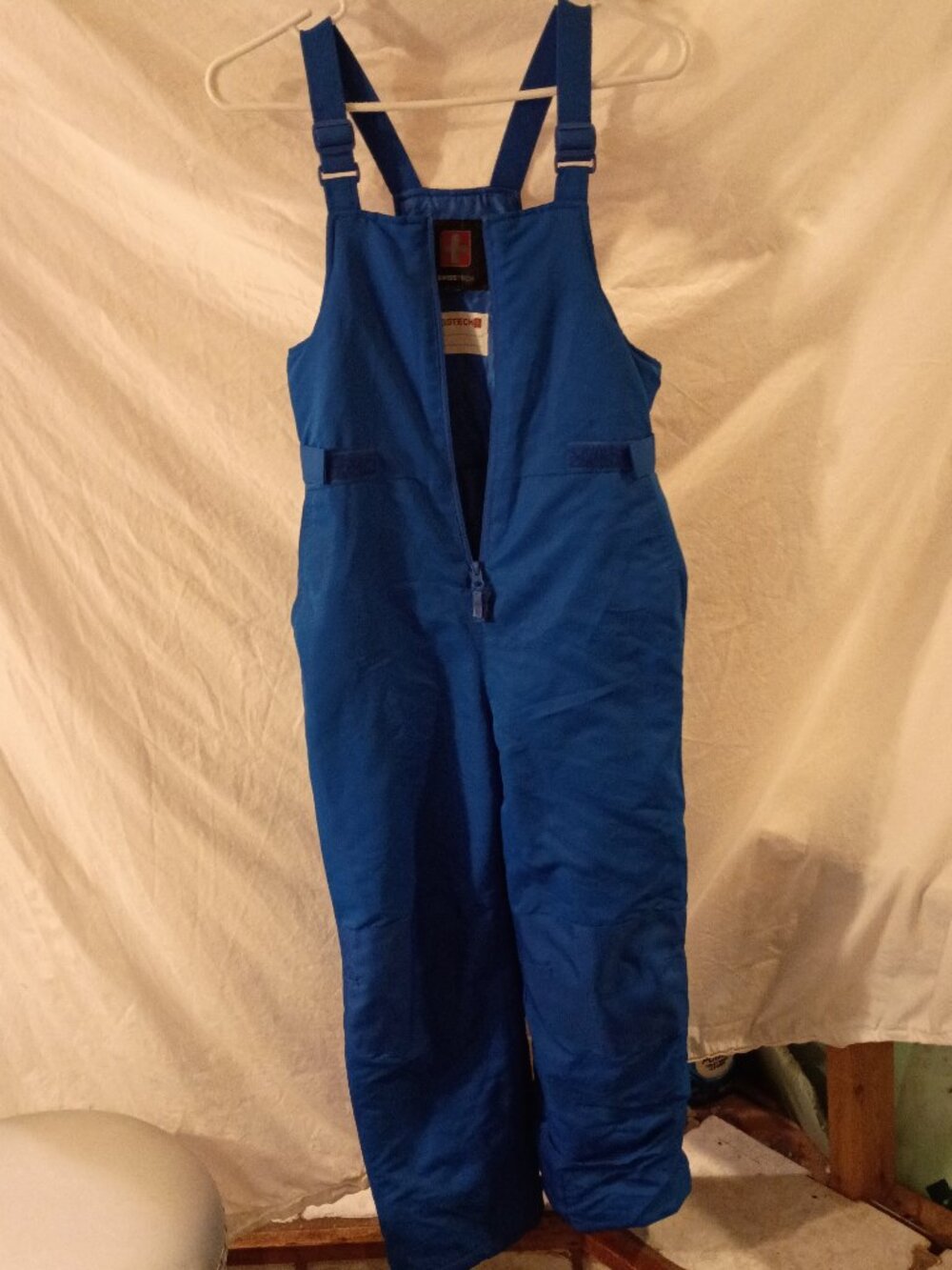 Swiss Tech Size Lg 10-12 Unisex Royal Blue Kids Snow Bibs